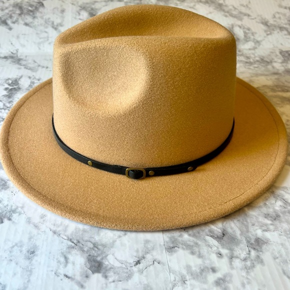 Tan wide brim western/fedora style hat (NWOT) - Picture 4 of 8